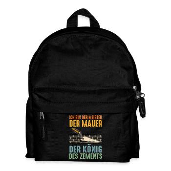 Maître maçon Compagnon maçon - Sac à dos Enfant - noir - Devant