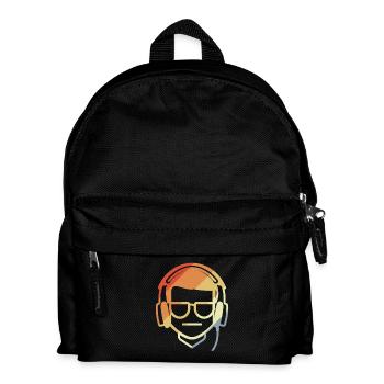 Gamer Zeichnung Retro - Kinder Rucksack - Schwarz - Vorne
