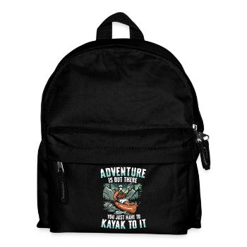 Adventure Awaits You: Kayaking Experience in the - Kids' Backpack - black - Front