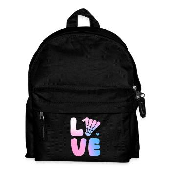 Federball Badminton - Kinder Rucksack - Schwarz - Vorne