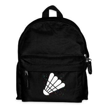 Federball Badminton - Kinder Rucksack - Schwarz - Vorne