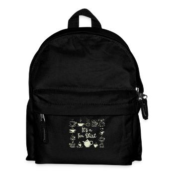 It's a Tea Shirt Funny Teacup Illustrations - Kids' Backpack - black - Front