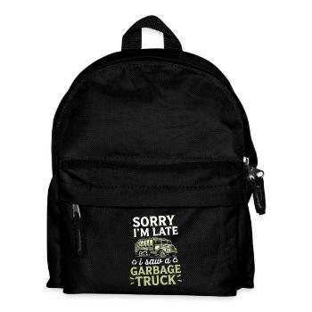 Sorry, I'm late, I have a - Kids' Backpack - black - Front