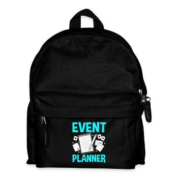 Event Planer - Kinder Rucksack - Schwarz - Vorne