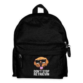 Golden Retriever Goldie Dog Dog Gift - Kids' Backpack - black - Front