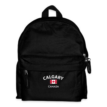 Calgary Canada Canadian Flag Canadian - Kids' Backpack - black - Front