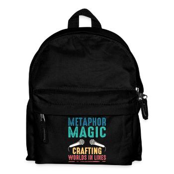 Poetry Slam Metaphor Magic Slam Poetry - Kids' Backpack - black - Front