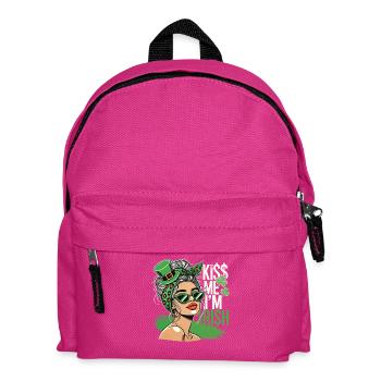 Embrasse-moi Je suis irlandais Motif de la fête de la Saint-Patrick - Sac à dos Enfant - fuchsia - Devant