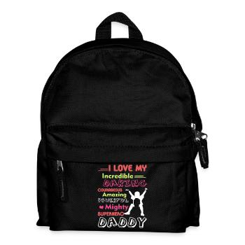 Father's Day I Love My Daddy - Kids' Backpack - black - Front