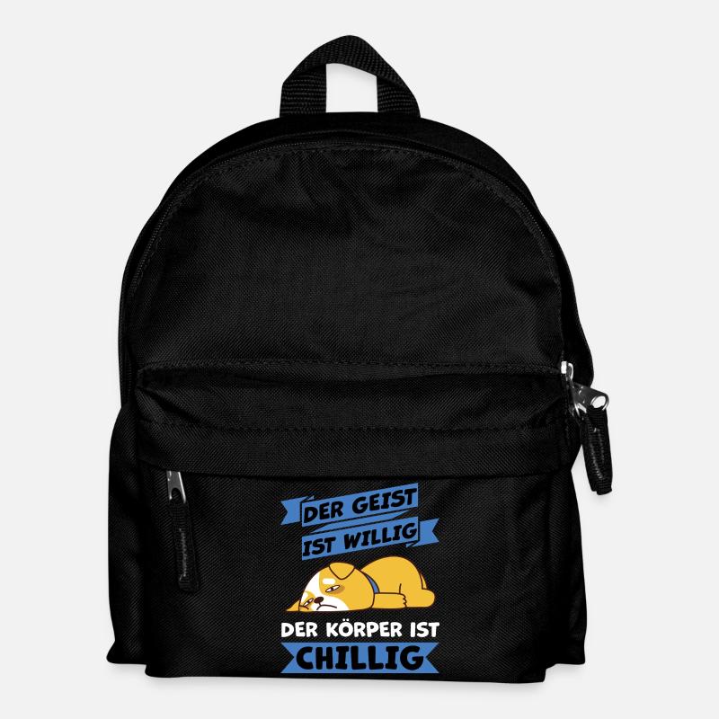 body chill haha i piss me - Kids' Backpack - black