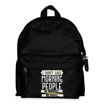 Plan de travail de Bad Morning 1 copie - Sac à dos Enfant - noir - Devant