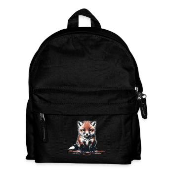 Animal De La Forêt, Renard, Renards, Enfants, Enfant, Conte De Fées - Sac à dos Enfant - noir - Devant