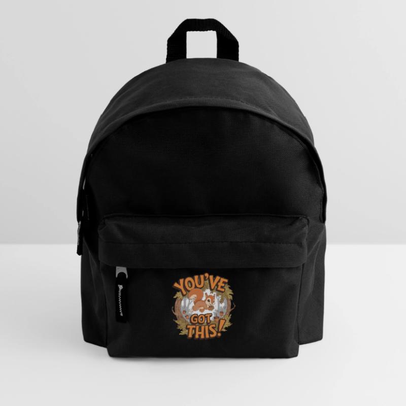 Du Schaffst Das! Eichhörnchen Mit Eichel Kinder Rucksack