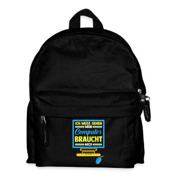 Computer Gamer Gamer Administrator Programmer - Kids' Backpack - black - Front