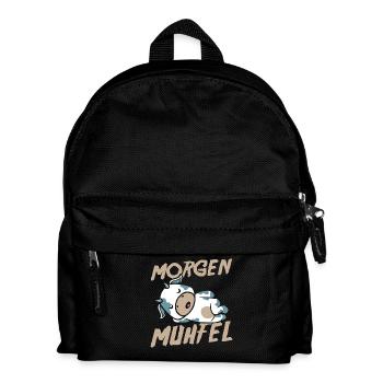 cow farmer farmer morning mill - Kids' Backpack - black - Front