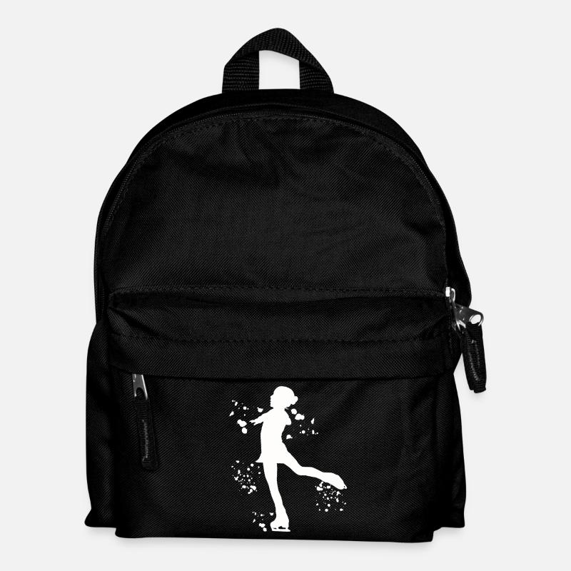 Eiskunstläufer Schlittschuhlaufen Eiskunstlauf - Kinder Rucksack - Schwarz