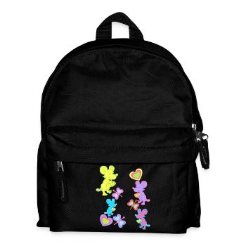 souris souris rétro vintage old school kids - Sac à dos Enfant - noir - Devant