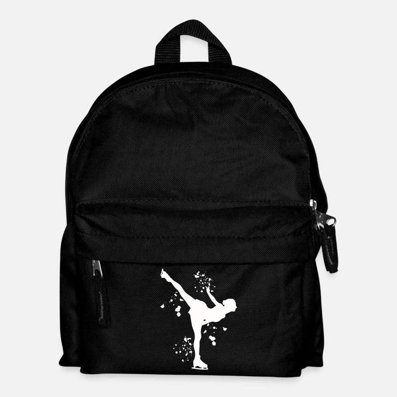 Eiskunstläufer Schlittschuhlaufen Eiskunstlauf - Kinder Rucksack - Schwarz