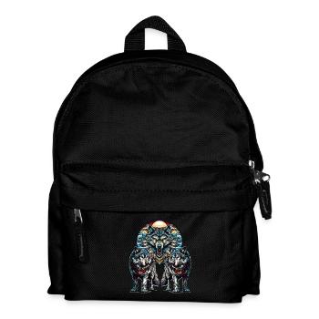 Loup Viking Loups - Sac à dos Enfant - noir - Devant