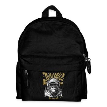 Techno Monkey Shirt – Party Instinct Awakened - Kids' Backpack - black - Front