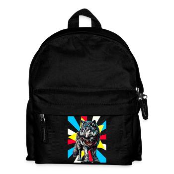 Loups Loups Tattoo - Sac à dos Enfant - noir - Devant