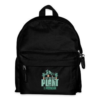Just One More Plant I Promise Gardening Botanical - Kids' Backpack - black - Front