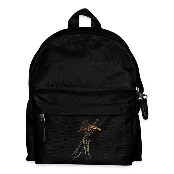 Violinist Lineart Vintage - Kids' Backpack - black - Front