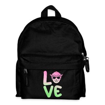 Schäfer Schaf - Kinder Rucksack - Schwarz - Vorne