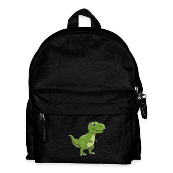 Dino Cartoon Tyrannosaurus Rex - Kids' Backpack - black - Front