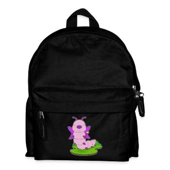 Raupe Fee Zauberstab - Kinder Rucksack - Schwarz - Vorne