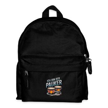 Ich Bin Der Pauker – Rhythmus Im Blut - Kinder Rucksack - Schwarz - Vorne