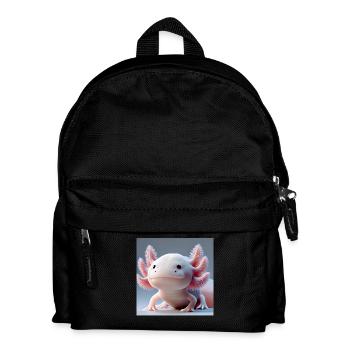 Cute Axolotl - Drôle de créature aquatique - Sac à dos Enfant - noir - Devant