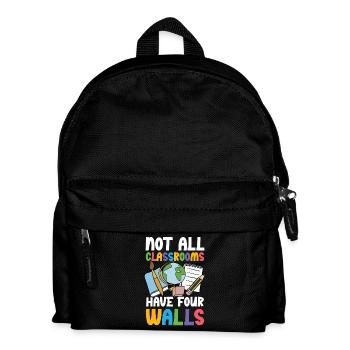 Not all classrooms have four walls - Kids' Backpack - black - Front