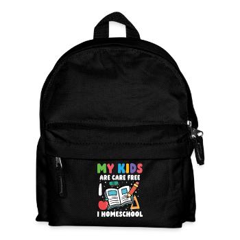 Meine Kinder Sind Sorglos Ich Unterrichte Zu - Kinder Rucksack - Schwarz - Vorne