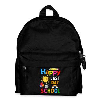 Lustiger Schulabschluss Spruch - Kinder Rucksack - Schwarz - Vorne
