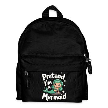 Meerjungfrau Fabel Meerjungfrauen Märchen - Kinder Rucksack - Schwarz - Vorne