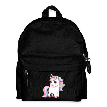 Animal Cartoon Unicorn - Kids' Backpack - black - Front