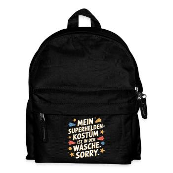 Superhero Costume Is In The Laundry Carnival Cologne - Kids' Backpack - black - Front