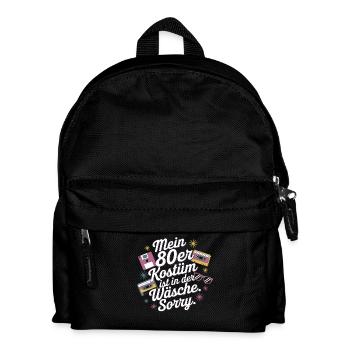 80er Jahre Kostüm Ist In Der Wäsche 80s Party 80er - Kinder Rucksack - Schwarz - Vorne