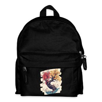Printemps Printemps Début Fleur Fleurs - Sac à dos Enfant - noir - Devant