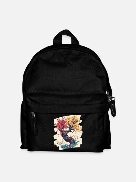 Frühling Frühlingsanfang Blume Blumen - Kinder Rucksack - Schwarz