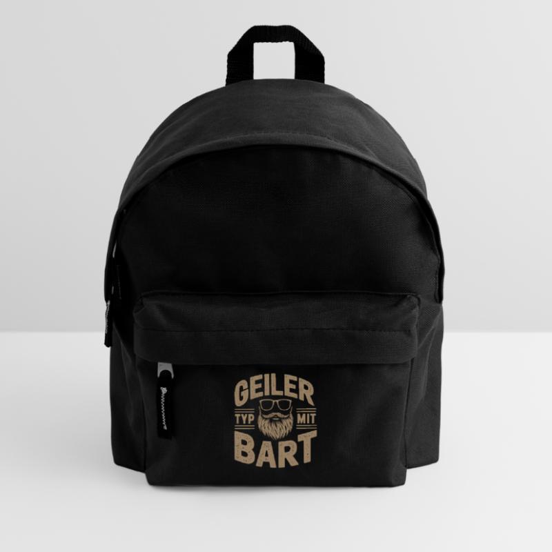 guy with beard beard barber full beard Kids' Backpack