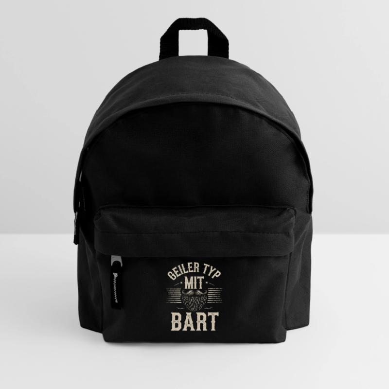 guy with beard beard barber full beard Kids' Backpack