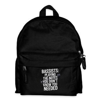 Bass Gitarrist Musiker Gear Funk Rock Jazz - Kinder Rucksack - Schwarz - Vorne