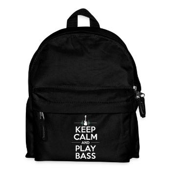 Bass Gitarrist Musiker Gear Funk Rock Jazz - Kinder Rucksack - Schwarz - Vorne