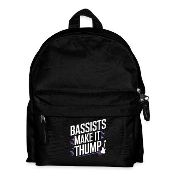 Bass Gitarrist Musiker Gear Funk Rock Jazz - Kinder Rucksack - Schwarz - Vorne