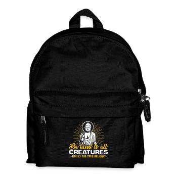 Buddha Be kind To All Creatures - Kids' Backpack - black - Front
