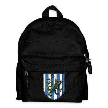 Wappen grüner Drache - Kinder Rucksack - Schwarz - Vorne