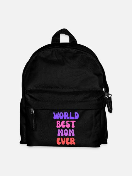 World’s Best Mom Ever - Kids' Backpack - black