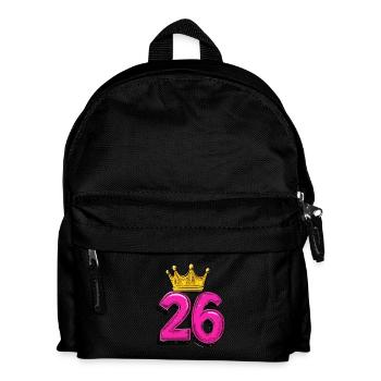 26 Number Jersey Crown - Kids' Backpack - black - Front